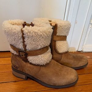 UGG Blayre II Shearling Cuff Bootie Sz 9.5